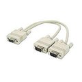 Ziotek Inc DB9 Serial Y-Cable  2 Male To 1 Female 121 2195